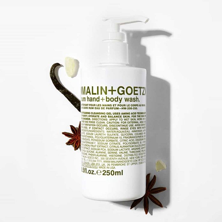 rum hand+body wash
