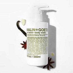 rum hand+body wash