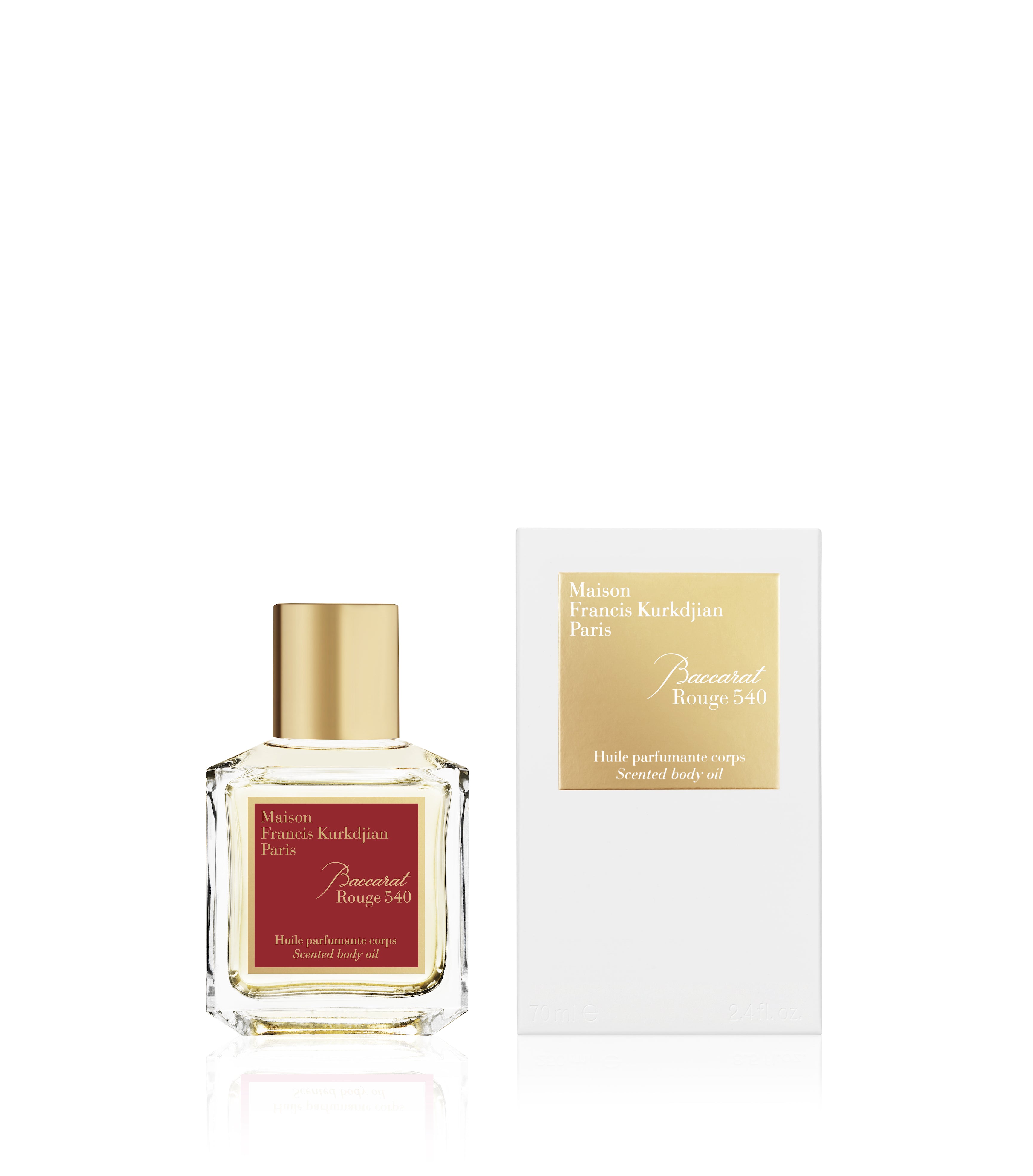 Baccarat Rouge 540 scented body oil