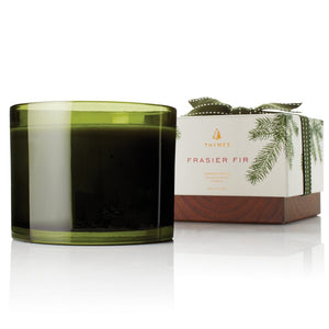 FRASIER FIR  3-Wick Candle GREEN 17oz